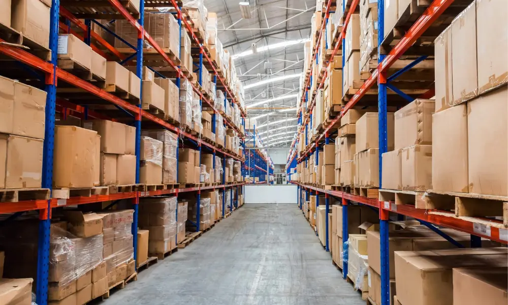 Types of stock and inventory in a warehouse